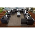 thumbnail image 2 of Afuera Living Traditional 17 Pc Wicker Outdoor Sectional Set in Black, 2 of 12