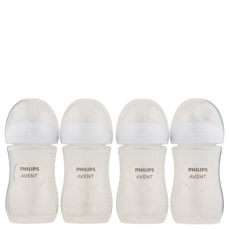 Philips Avent Natural Baby Bottle With Natural Response Nipple Clear 4 Ct 9 oz