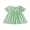 Green, variant on RUINIXCW Toddler Baby Girl Summer Gingham Plaid Dress Cute Puff Short Sleeve Doll Collar Ruffled Casual A-line Dress Clothes 6 Months to 4 Years