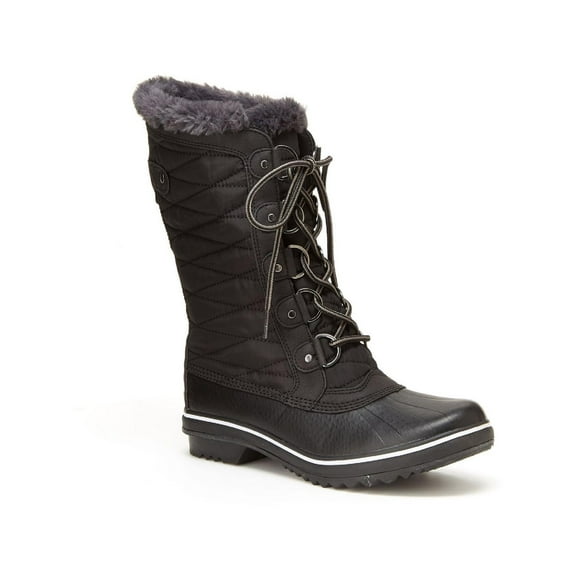 JBU by Jambu Womens Chilly Faux Leather Faux Fur Lined Mid-Calf Boots