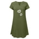 thumbnail image 3 of Sexy Vestidos Cortos de Verano para las Mujeres 2025 Moda Suelta de Ocio Vestido de Manga Corta con Cuello en V, Vestido Casual de Rodilla, 3 of 6