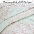 thumbnail image 5 of Cozy Line Rosa Floral Patchwork Reversible Cotton Quilt Bedding Set Twin 2 Piece, 5 of 8
