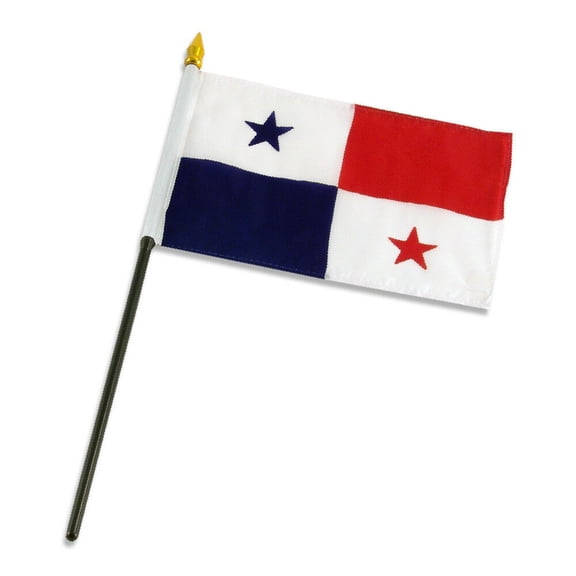 Panama 4"x6" Flag Desk Table Stick (sewn edges)