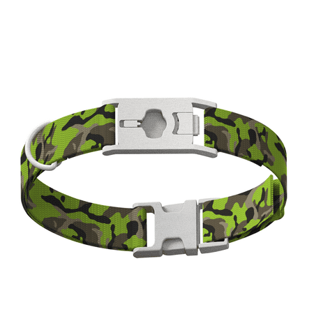 UPC: 0850522005799 | Whistle Large Twist & Go Dog Tracking Collar Compatible With Whistle GO Explore Dog GPS Tracker Device Camo