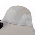 thumbnail image 5 of Jessboyy Men's Bucket Hats with Neck Protection Breathable Sun Hats with Solar Fan Outdoor Hiking Hat Summer Cooling Sun Hats with Neck Flap Gray, 5 of 10