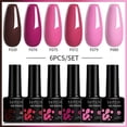 thumbnail image 3 of LILYCUTE 6 unids/set Macaron pintauñas uñas gel pintauñas semipermanentes primavera verano 6 colores neón UV LED Nail Art Gel base coat y top coat uñas gel esmaltes, 3 of 4