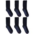 thumbnail image 1 of Calcetines Hanes Max Cushion para hombre disponibles en paquetes de 6 y 12 pares B T comfortTop White crew Blackgrey Foot Bottom 12 14 US, 1 of 4