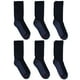 thumbnail image 1 of Calcetines Hanes Max Cushion para hombre disponibles en paquetes de 6 y 12 pares B T comfortTop White crew Blackgrey Foot Bottom 12 14 US, 1 of 4