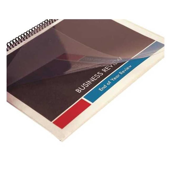 Sircle Binding Covers, Plastic, Clear, PK100 378323