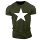 thumbnail image 2 of Top de Manga Corta, Hombre Casual Impreso Cuello de la Tripulación Camiseta, Manga Corta Blusa de Verano Poliéster, 2 of 9