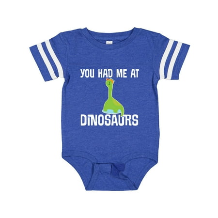 

Inktastic You Had Me at Dinosaurs Gift Baby Boy or Baby Girl Bodysuit