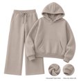 thumbnail image 5 of SUNBS 2 Piece Outfit for Women Lounge Sets Oversized Hoodie Wide Leg Pants Casual Fall Loungewear Sweatsuit, 5 of 5