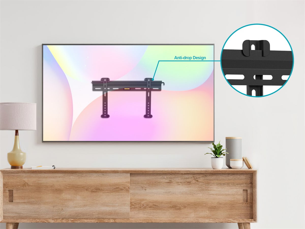 Monoprice Essential Fixed TV Wall Mount Bracket Low Profile For 32" To 55" TVs up to 99lbs, Max VESA 400x200