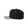 thumbnail image 1 of Panel yupoong panel estructurado visera plana snapback clásico, plata negra Yupoong Gorra de béisbol, 1 of 1