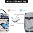 thumbnail image 5 of Blue Black Camouflage Lunch Bag for Women Men Reusable Insulated Lunch Box Portable Leakproof Thermal Lunch Tote Bags Lightweight Lunchbox with Side Pocket for Adult Office Work Picnic Hiking, 5 of 6