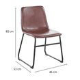 thumbnail image 5 of Set de 4 Sillas de Comedor Tapizado de Ecocuero cafe, 5 of 5