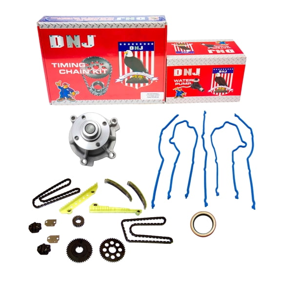 DNJ TK4155WP Timing Chain Kit with Water Pump Fits Cars & Trucks 97-00 Ford 4.6L V8 SOHC 16V