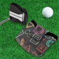 thumbnail image 5 of Haosy Chalk Paint Graphs Golf Mallet Putter Cover Strong Magnetic Leather Golf Club Headcover Closure, 5 of 7