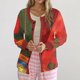 thumbnail image 1 of Puntoco Chaqueta Tipo Cárdigan Informal Con Botones Y Estampado Navideño Para Mujer, 1 of 5