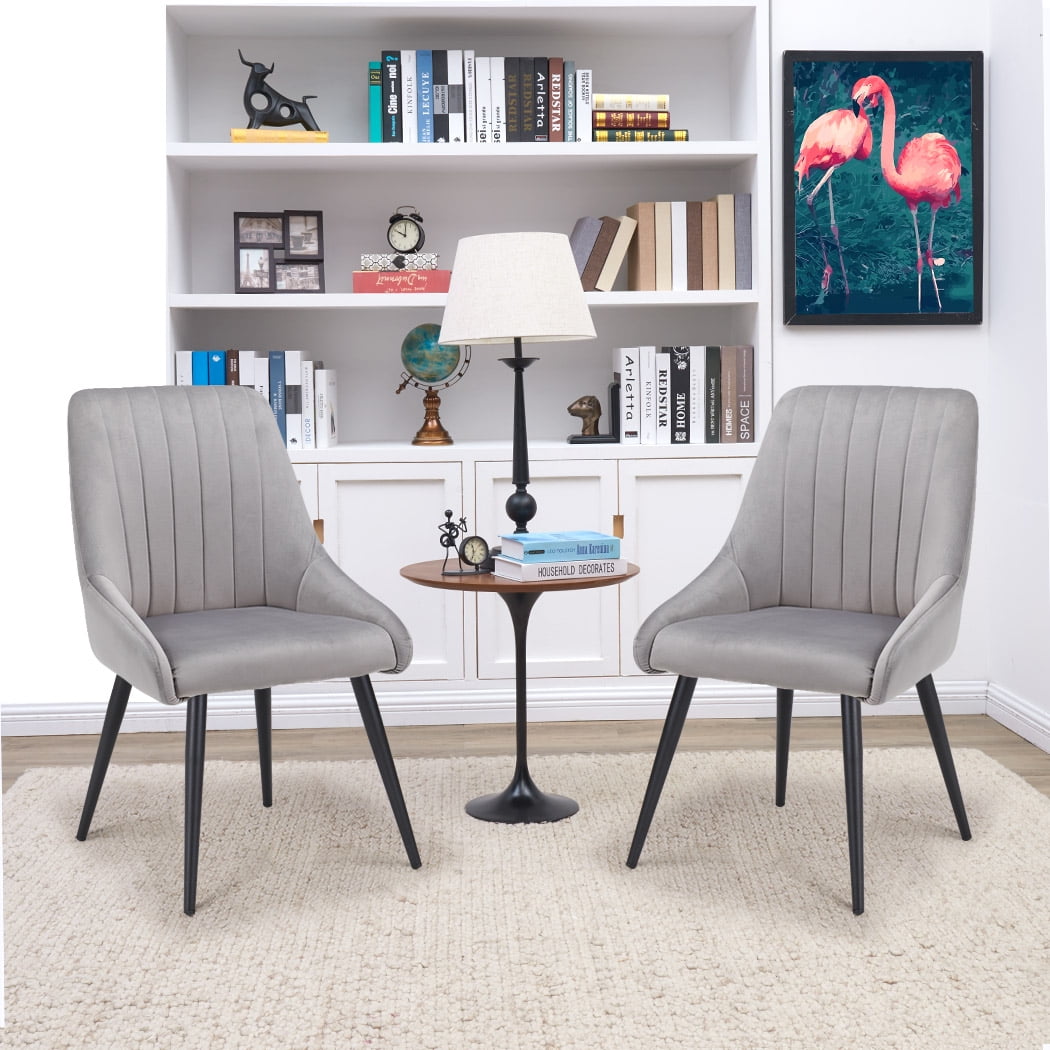 Duhome Modern Accent Chair Side Chair Velvet Upholstered Low Armrest