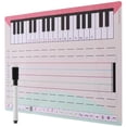 thumbnail image 4 of 1 set Music Staff Borreable PET Board Music Practice Suministros de pizarra para el hogar, 4 of 6