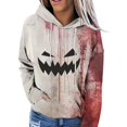 thumbnail image 1 of Sudadera con capucha para mujer con diseño de calabaza de Halloween, cómoda y elegante, 1 of 4