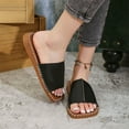 thumbnail image 5 of HAOTAGS Slippers for Women Slip On Dressy Sandals Black Size 6.5, 5 of 9