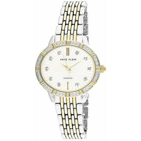 Anne Klein Tie - Anne Klein Women's AK-2783SVTT Silver Stainless-Steel Japanese Quartz Fashion Watch