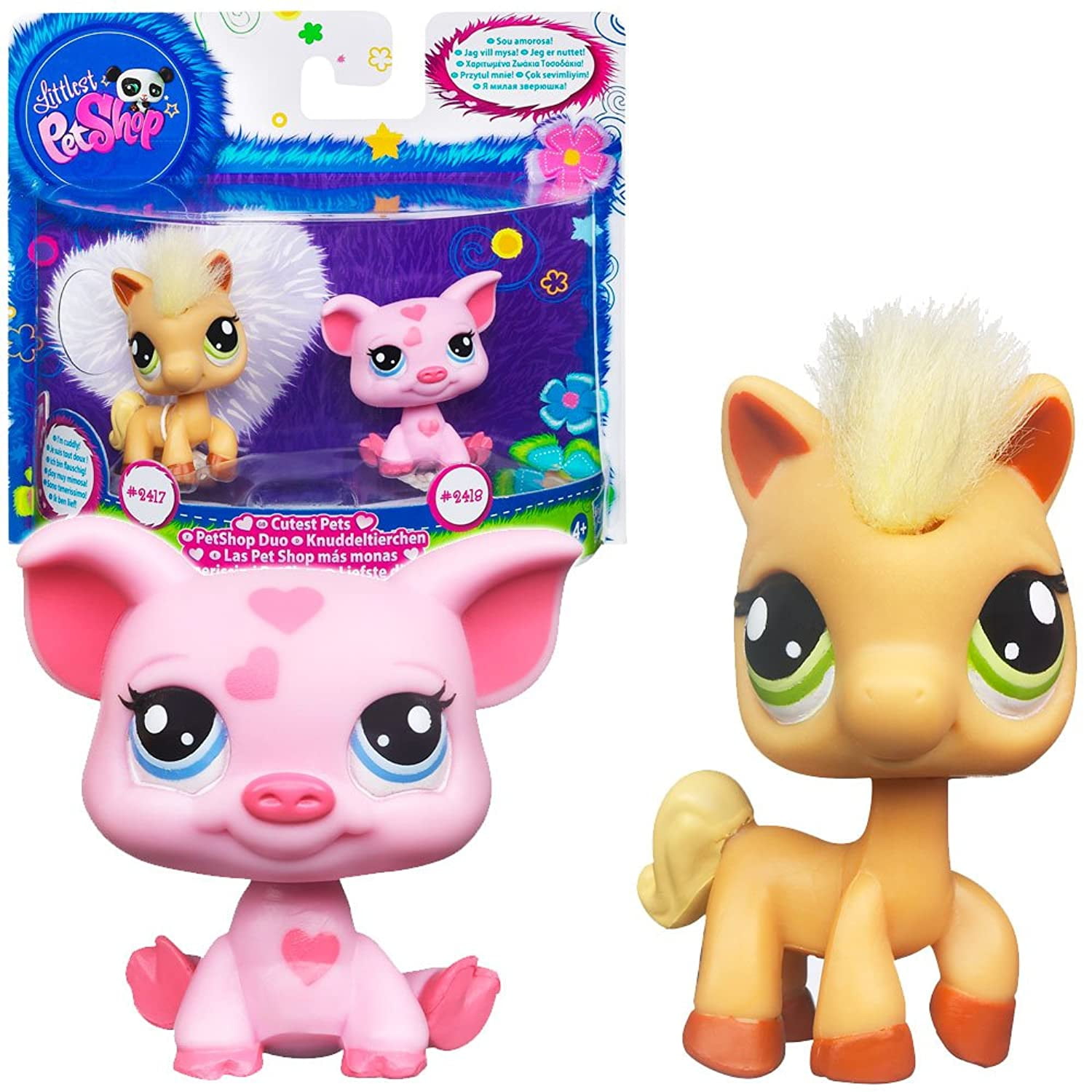 Littlest Pet Shop Cutest Pets Figures Soft Horse Pig