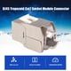 thumbnail image 2 of RJ45 trapezoidal Cat7 blindado FTP módulo 10G red Keystone Jack conector, 2 of 8