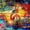 Colorful Music Collage, variant on Elephant Stock Piano Tunes Wall Art - Horizontal Multi Panel Canvas - Living Room Wall Decor - Music Multi Panel - Black And Brown Decor - 92" x 42"