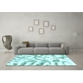 thumbnail image 3 of Ahgly Company Indoor Rectangle Abstract Light Blue Modern Area Rugs, 6' x 9', 3 of 4