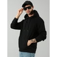 thumbnail image 3 of Klizzer Luxury Hoodies For Men 100% Cotton Sweatshirts Hoodie Fleece Pullover BLACK-L, 3 of 6