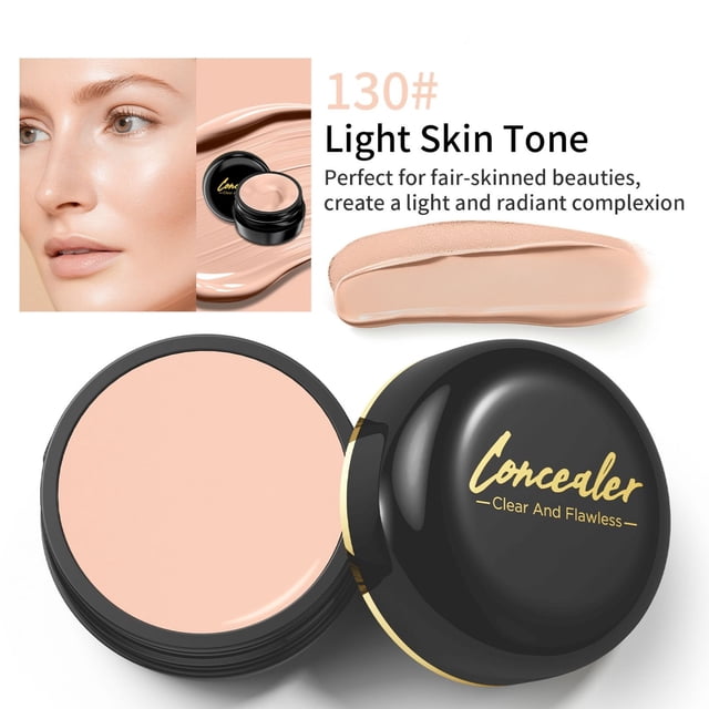 Color Correcting Concealer Pot Concealer Full Coverage Under Concealer For Conceals Dark Circles Foundation Makeup, A Concealer