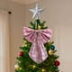 thumbnail image 3 of Adorno Navideño de Lazo Extragrande con Rayas a Cuadros, 40 Cm, con Cinta de Poliéster con Alambre | Guirnalda Extragrande para Árbol de Navidad | Decoración Reutilizable para Interiores y Exteriores, 3 of 6
