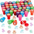 thumbnail image 2 of 2/24 piezas de sellos surtidos para niños, sellos de tinta automática, sellos de juguete para niños, sellos faciales, álbumes de recortes, pintura DIY, álbumes de fotos, decoración, 2 of 5
