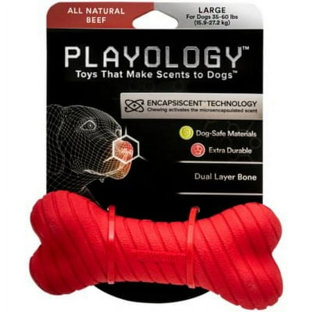 UPC: 0858413007464 | Dual Layer Bone All Natural Beef Scent (Large for Dogs between 3560 Lbs.)