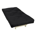 thumbnail image 2 of Sorra Home - 10 inch Reversible Tufted Futon Mattress, Twin Size - Suede Black, 2 of 2