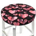 thumbnail image 6 of Cauagu Hearts Print Round Stool Covers,Seat Cushion for Round Bar Stool Chair Seat Cover for Bar Round Chair Fits for 12/13/14in Bar Stool Cushion, 6 of 7