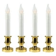 thumbnail image 5 of Northlight Set of 4 LED Flickering Window Christmas Candle Lamp with Timer 8.5″, 5 of 10