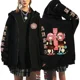 thumbnail image 5 of Sudaderas con capucha con cremallera y estampado para mujer, ropa de calle Harajuku, sudaderas de lana Y2K para mujer, cárdigan de manga larga informal Suelto, 5 of 5