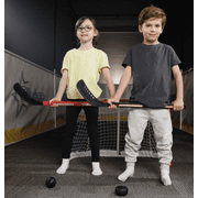 Warrior Hockey Player Stick 4pc Combo Set - 2 27 Plastic Hockey Player Sticks 1 Ball 1 Puck