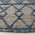 thumbnail image 3 of SAFAVIEH Natural Fiber Tayler Geometric Area Rug, Blue/Natural, 6' x 6' Round, 3 of 8