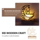 thumbnail image 4 of Lámpara decorativa de madera con forma de luna LED, ideal para la noche del Ramadán y Mubarak., 4 of 8