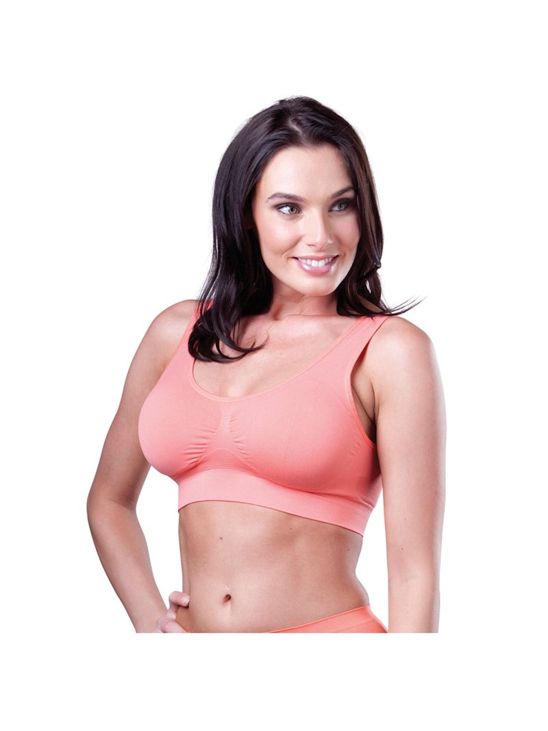 Women's Genie Bra 6-Pack - Comfort Sports Bras - 3 Beige, 3