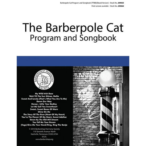 Barberpole Cat Songbook, (Paperback)
