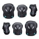 thumbnail image 3 of Advancent 6 unids/set hombres mujeres patinaje equipo de protección conjunto monopatín hielo rodillo coderas muñequera niño ciclismo montar Ropa Deportiva, Zapatos Azul negro M, 3 of 6