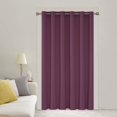 thumbnail image 1 of Deconovo Cortinas opacas anchas Deconovo para sala de estar - Cortinas rosas para puerta corrediza con ojales (80 ancho x 84 largo, rosa fucsia, juego de 1), 1 of 7