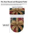 thumbnail image 7 of HELLHERO Bow Pattern Design Universal Toilet Lid Cover & Stretch Fit Adjustable Soft with 2-Piece Toilet Seat Cover Set, 7 of 7
