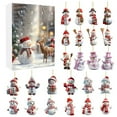thumbnail image 7 of Beautynvta Snowman Advent Calendar 2025, Christmas Countdown Calendars, 24 Day Countdown Calendar with 24 Pcs Snowman Pendants, Christmas Tree Ornaments, Xmas Gifts, 7 of 7